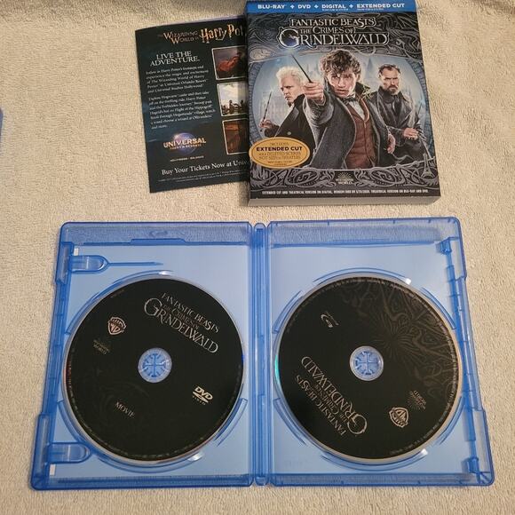 Fantastic Beasts: The Crimes of Grindelwald Blu-ray & DVD, 2018 Extended Cut - Picture 3 of 3